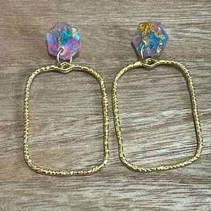 🎉💕 NEW ARRIVAL! ARB Gold Multicolor Dangle Earrings Easter Gift